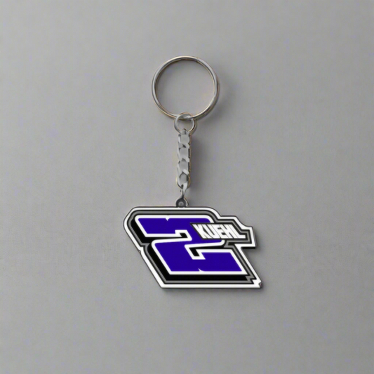 2Kuehl Cutout Rubber Keychain