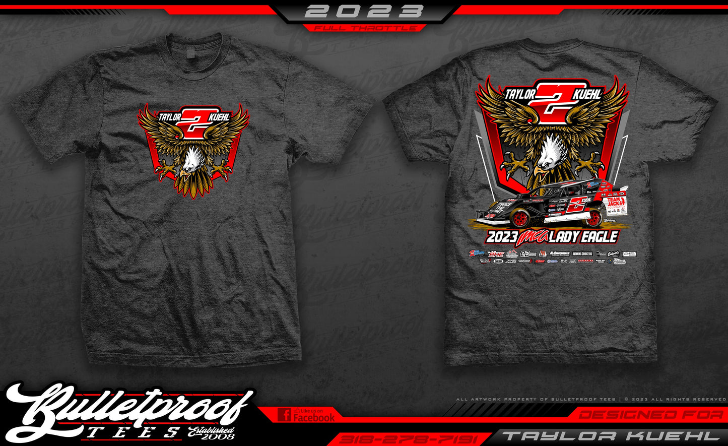 Lady Eagle Tee – Taylor Kuehl Racing