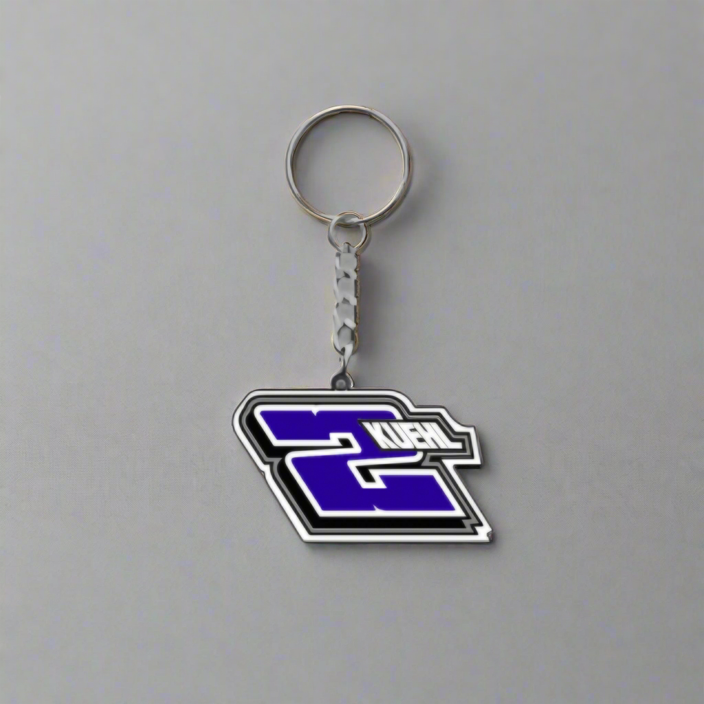 2Kuehl Cutout Rubber Keychain